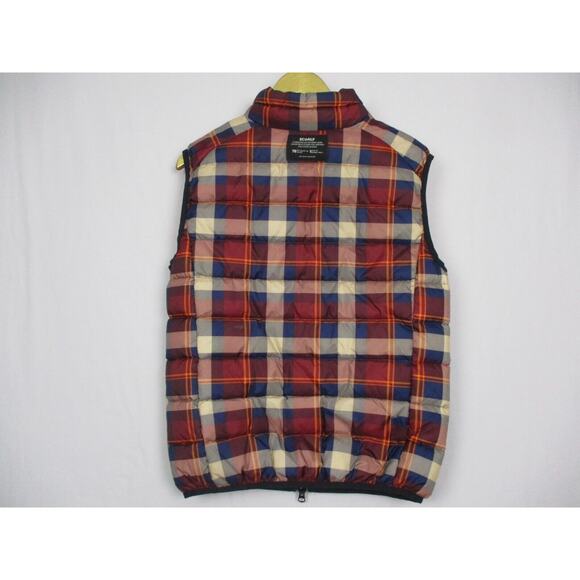 ECOALF Cardiff Vest Jacket Puffer Down Fill Primaloft Full Zip Tartan Plaid Logo - Picture 5 of 16